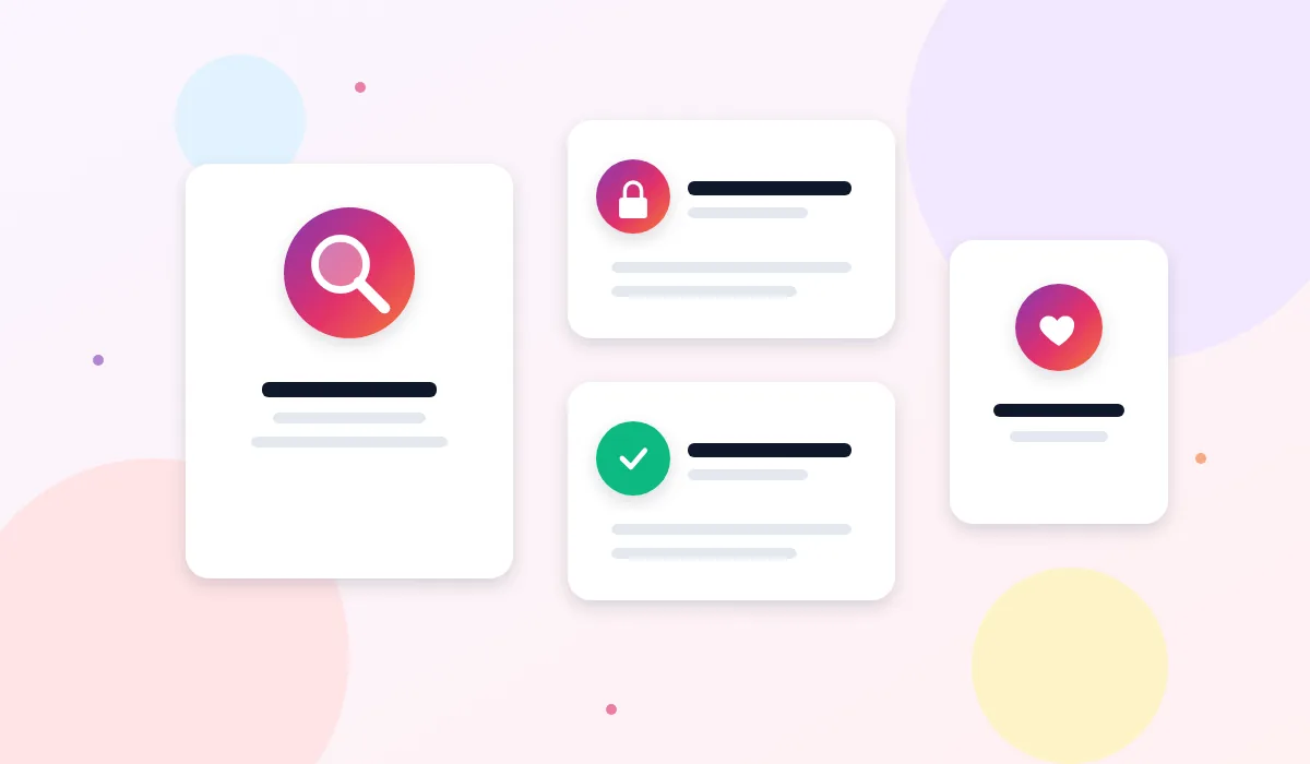 Illustration of the rules ThePicuki follows: privacy, real data and no popups