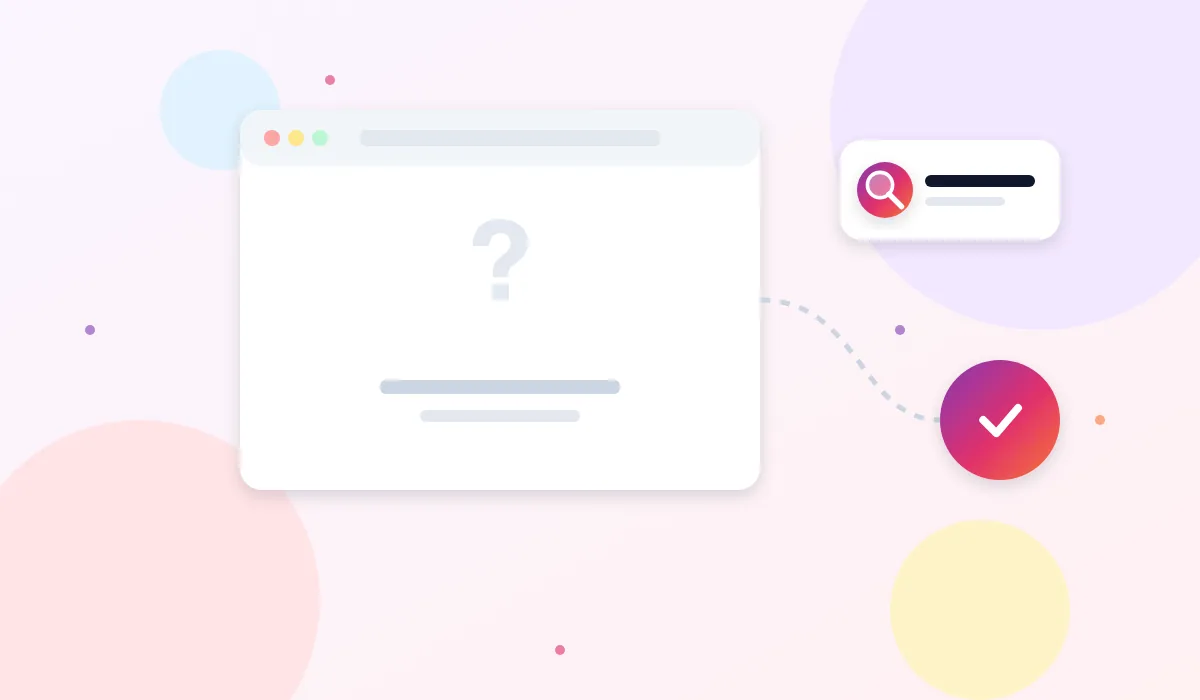 Illustration of a broken Picuki page and a working alternative