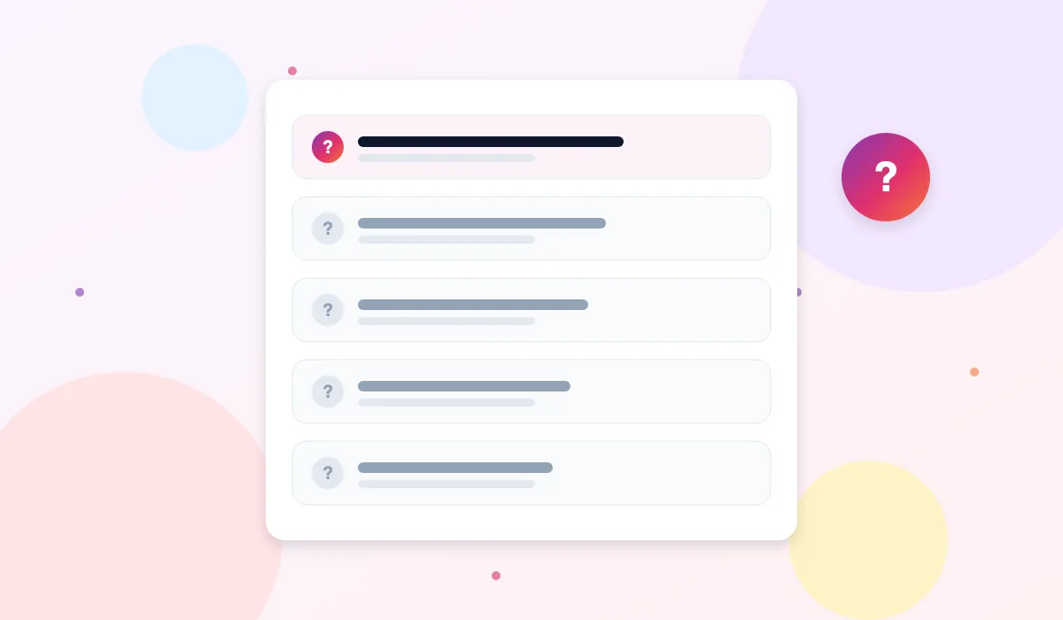 Illustration of frequently asked questions about ThePicuki